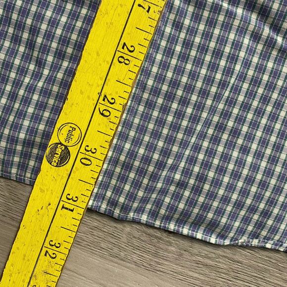 UNTUCKit Mens Erbach Blue White Plaid Button Up Casual Dress Shirt Size XL - Picture 6 of 6